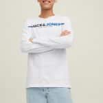 JACKJONES JCOFREDERIK TEE LS CREW NECK FST