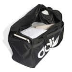 ADIDAS LINEAR DUFFEL M     BLACK/WHITE - Image 5