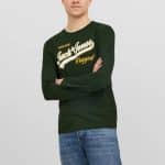 JACK  JONES JJELOGO TEE LS O-NECK 2 COL AW23 SN