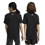 ADIDAS U LIN TEE           BLACK/WHITE - Image 2