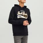 JACKJONES JJELOGO SWEAT HOOD 2 COL 23/24 NOOS