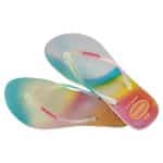 HAVAIANAS SLIM METALLIC RAINBOW BEIGE