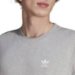ADIDAS B+F TREFOIL TEE     MGREYH/WHITE - Image 3