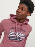 JACK  JONES JJELOGO SWEAT HOOD 2 COL 23/24 NOOS - Image 5