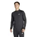ADIDAS GYM+ 1/4ZIP         BLACK