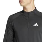 ADIDAS GYM+ 1/4ZIP         BLACK - Image 3