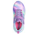 SKECHERS Bungee And Strap Sneaker W/ Multi Print  Sparkle Mesh Upper - Image 4