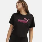 PUMA KIDS Girls Logo Cropped Tee - Image 3