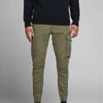 JACKJONES JPSTPAUL JJFLAKE CARGO OLIVE NIGHT NOOS