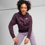 PUMA CLASSICS Shiny Logo Hoodie S TR