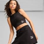 PUMA CLASSICS Ribbed Crop Top