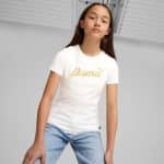 PUMA ESS+ SCRIPT Metallic Tee G