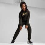 PUMA ESS+ SCRIPT Metallic Pants FL G - Image 3