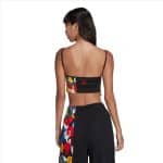 ADIDAS CROP TOP            BLACK/MULTCO - Image 2