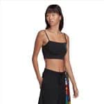 ADIDAS CROP TOP            BLACK/MULTCO - Image 4