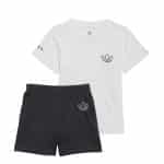ADIDAS SHORT TEE SET       WHITE
