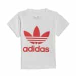 ADIDAS SHORT TEE SET       WHITE/VIVRED - Image 2