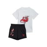 ADIDAS SHORT TEE SET       WHITE