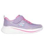 SKECHERS Gore And Strap Sparkle Mesh Sneaker W/ Satin Overlays