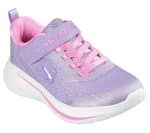 SKECHERS Gore And Strap Sparkle Mesh Sneaker W/ Satin Overlays - Image 3