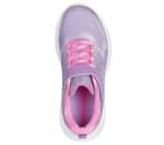 SKECHERS Gore And Strap Sparkle Mesh Sneaker W/ Satin Overlays - Image 4