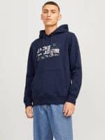 JACKJONES JCOOUTDOOR LOGO SWEAT HOOD SN