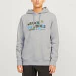 JACKJONES JCOOUTDOOR LOGO SWEAT HOOD SN