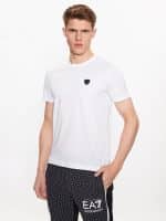 EMPORIO ARMANI EA7 COTTON TWO-TONE LOGO T-SHIRT
