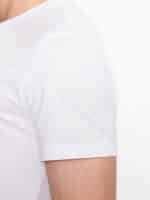 EMPORIO ARMANI EA7 COTTON TWO-TONE LOGO T-SHIRT - Image 4