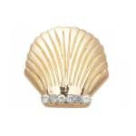 CROCS JIBBITZ   GOLD SEASHELL