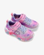 SKECHERS Lighted Satin Gore  Strap W/ Sparkle Mesh  Glitter Overlays - Image 4