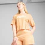 PUMA ESS Cropped No. 1 Logo Relaxed Tee