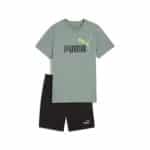 PUMA ESS 2 COLOR No. 1 Logo Tee and Shorts Set B