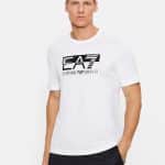EMPORIO ARMANI EA7 COTTON TWO-TONE LOGO T-SHIRT