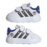 ADIDAS GRAND COURT SPIDER- FTWWHT/CBLACK/ROYBLU - Image 9
