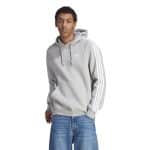 ADIDAS 3-STRIPES HOODY     MGREYH