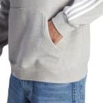 ADIDAS 3-STRIPES HOODY     MGREYH - Image 4