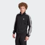 ADIDAS 3-STRIPE HZ CRW     BLACK/WHITE