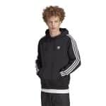 ADIDAS 3-STRIPES HOODY     BLACK