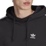 ADIDAS 3-STRIPES HOODY     BLACK - Image 3