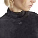 ADIDAS ORIGINALS VELVET CROP TOP     BLACK - Image 3