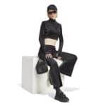 ADIDAS ORIGINALS VELVET CROP TOP     BLACK - Image 5