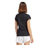 ADIDAS W LIN SJ T          BLACK/WHITE - Image 2