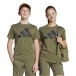 ADIDAS KIDS J BL TEE 160        OLISTR/BLACK