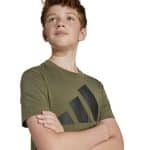 ADIDAS KIDS J BL TEE 160        OLISTR/BLACK - Image 5