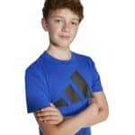ADIDAS KIDS J BL TEE 160        ROYBLU/BLACK - Image 5