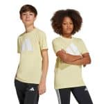 ADIDAS KIDS J BL TEE 160        POWYEL/WHITE