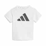 ADIDAS INFANTS I BL T-SET 160      WHITE/BLACK - Image 2