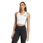 ADIDAS WE 3S CROP TANK     WHITE/BLACK
