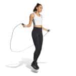 ADIDAS WE 3S CROP TANK     WHITE/BLACK - Image 5